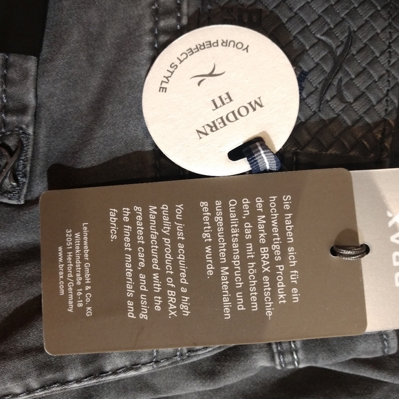 NWT! 😍 Brax Black Covered Pants Modern Fit Chuck - Picture 10 of 10